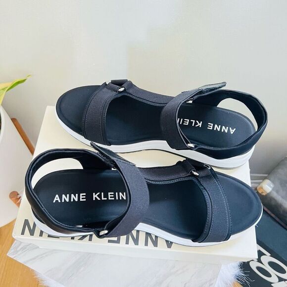 ANNE KLEIN Goldie Sport Sneaker Sandal, Comfort Cushioned, Black, Size 11, NWT - Picture 11 of 16